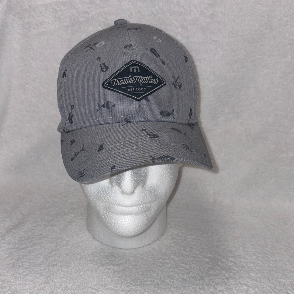 Travis Mathews Heather Gray “Rockets” Adjustable SnapBack Golf Hat Cap